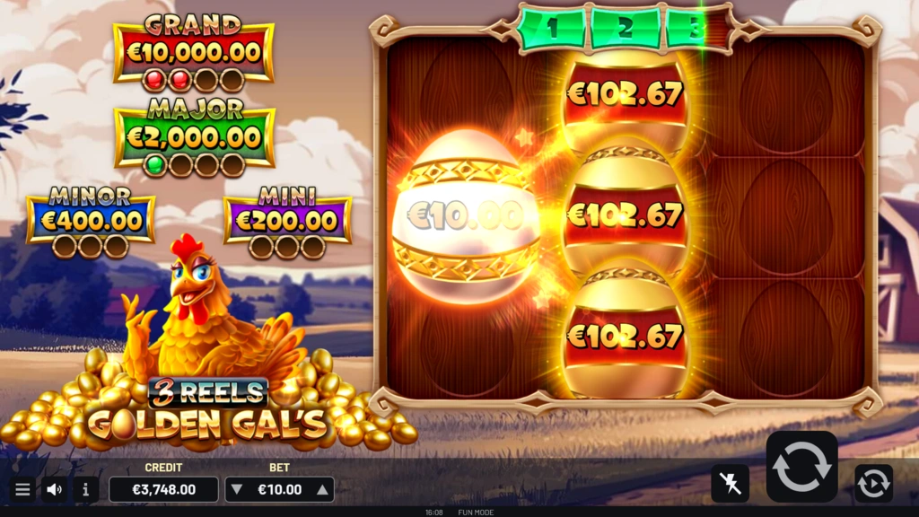 Golden Gals 3 reel Cash Collect Golden Gals 3 reel Cash Collect